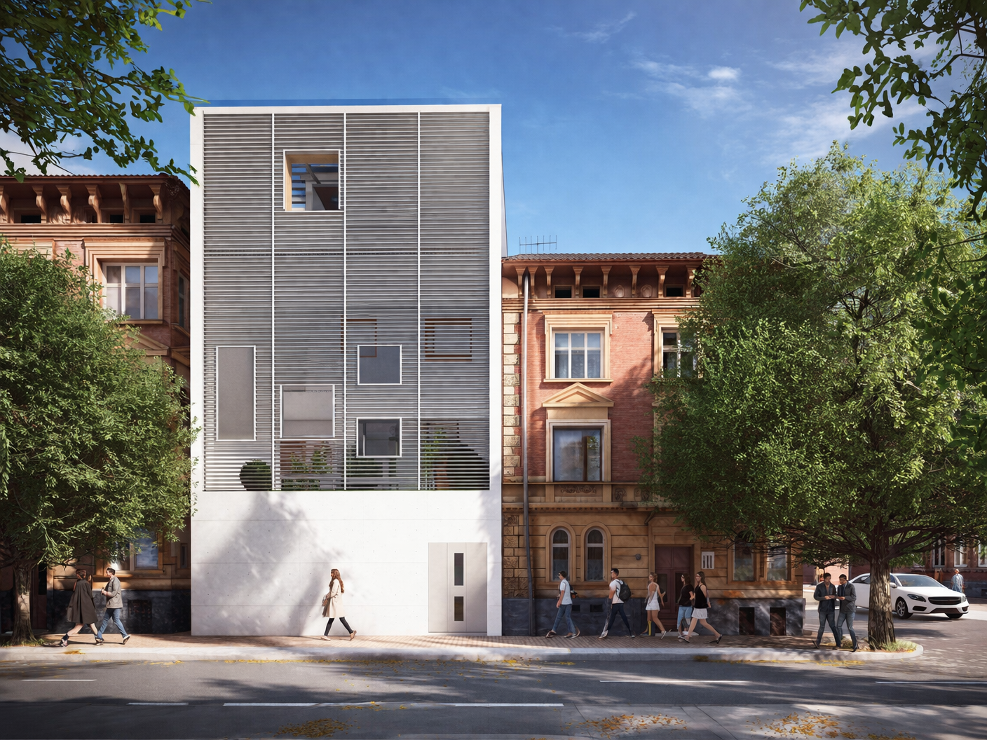 Infill Housing daytime render