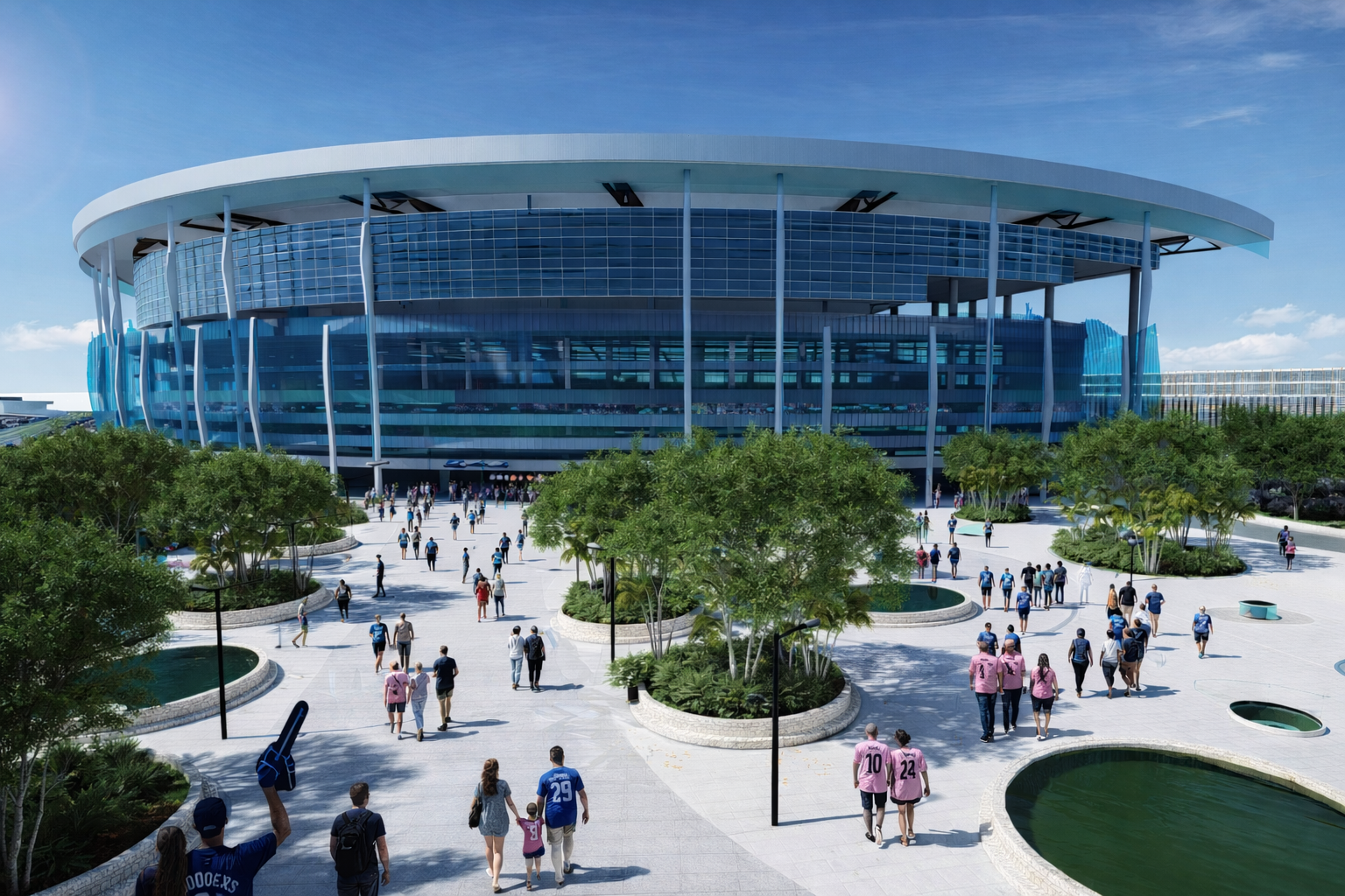 Little Haiti Stadium daytime render